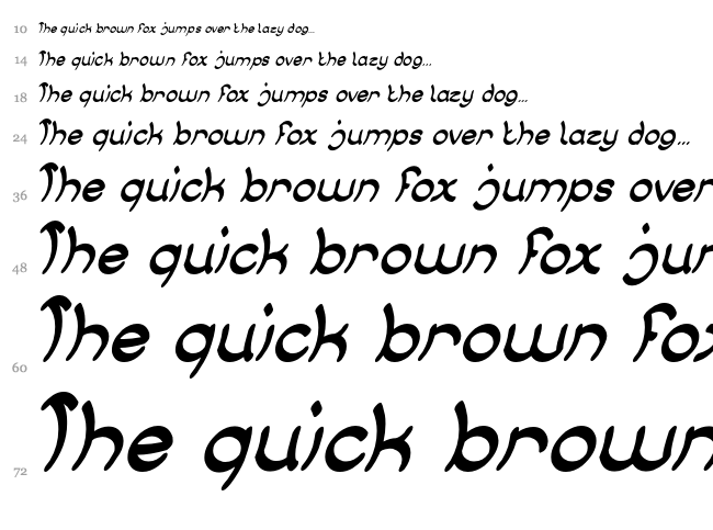 Jump Street font waterfall
